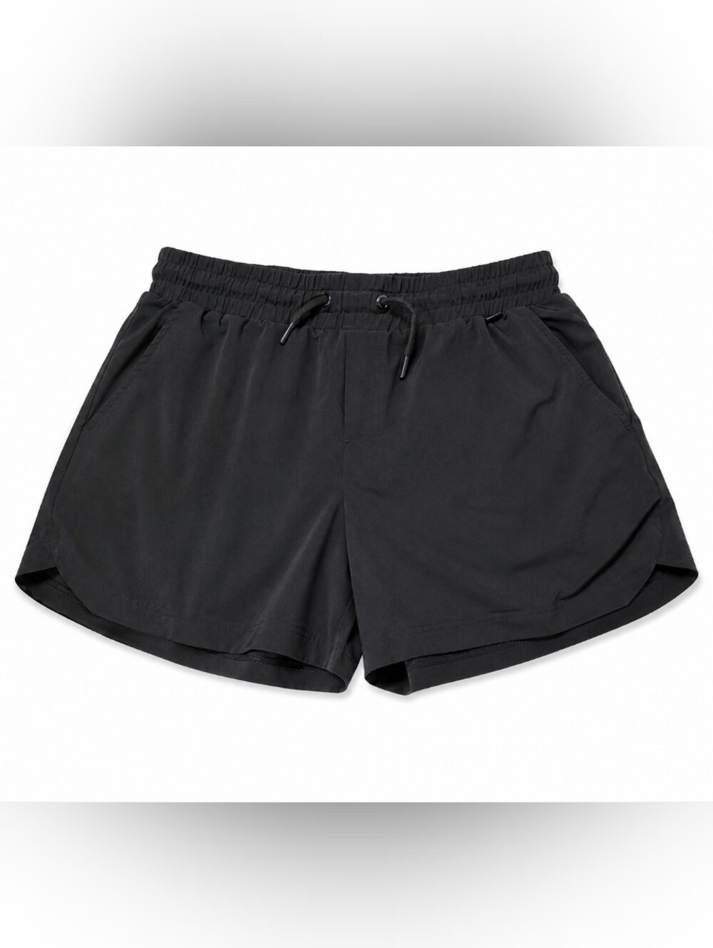 Men’s Small Black Lightweight Running Shorts Drawstring Athletic Gym Activewear